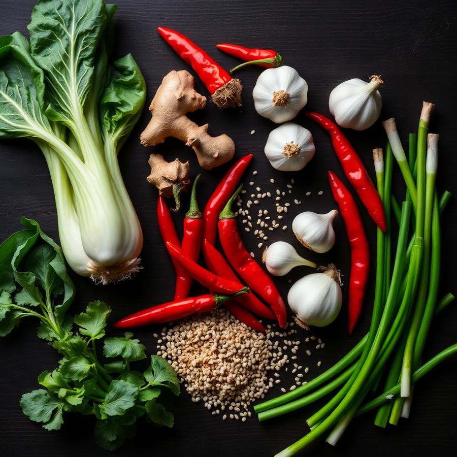 Fresh Asian ingredients
